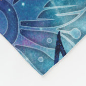 Volg je Joy - Aqua Affirmation Artistry Fleece Deken (Hoek)