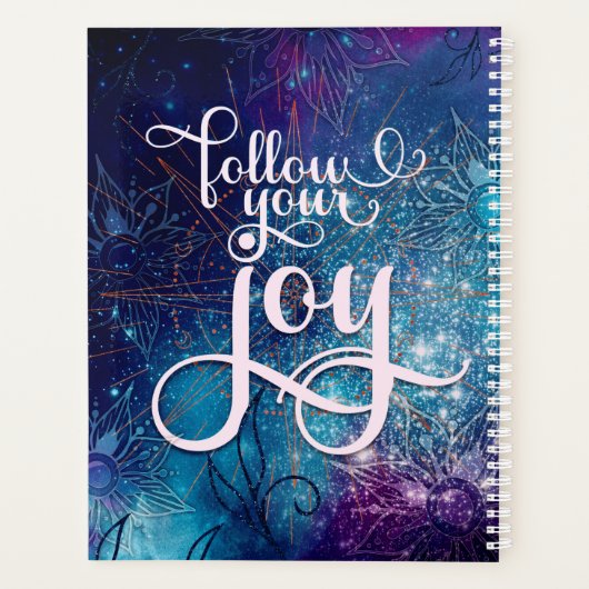 Volg je Joy - Aqua Affirmation Artistry Planner (Achterkant)