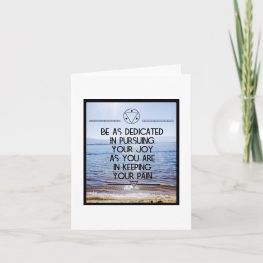 Volg je Joy Note-Kaart - Blank Inside Kaart (Voorkant)