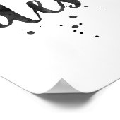 Volg je lotsbestemming met de hand geletterde insp poster (Hoek)