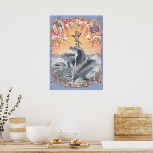 Volg je oprechte Poisson Poster (Keuken)