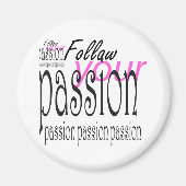 Volg je passie magneet (Voorkant)