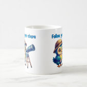 Volg je sterren - Inspirerend uilenkunst Koffiemok (Center)