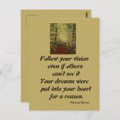 VOLG JE VISIE BRIEFKAART (Voorkant / Achterkant)