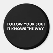 Volg je ziel het weet de weg magneet (Voorkant)