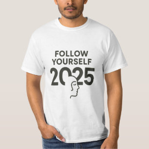Volg jezelf 2025 Minimalistische geestelijke gez T-shirt