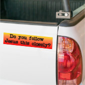 Volg Jezus Bumpersticker (Op Truck)
