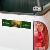 Volg Jezus Bumpersticker (Op Truck)
