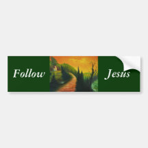 Volg Jezus Bumpersticker