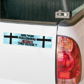 Volg Jezus Christus Inspirerend Faith Church Art Bumpersticker (Op Truck)