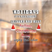 Volg kersttijd Ruitstickers Raamsticker (Vel 2)