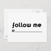 volg me @ briefkaart (Voorkant / Achterkant)