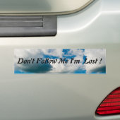 Volg me geen Bumpersticker (Op auto)