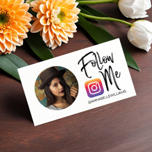 Volg me Instagram Foto Social Media Business C Visitekaartje