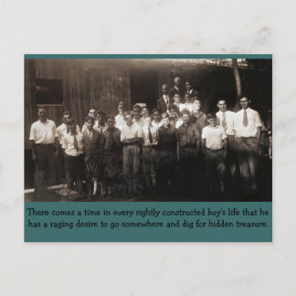 Volg me, jongens briefkaart