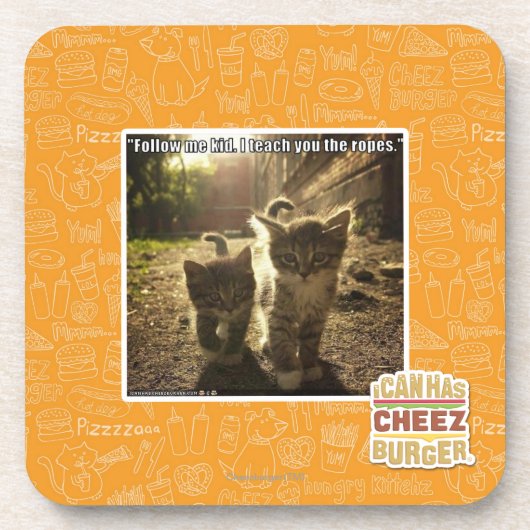 Volg me Kind Bier Onderzetter (Voorkant)