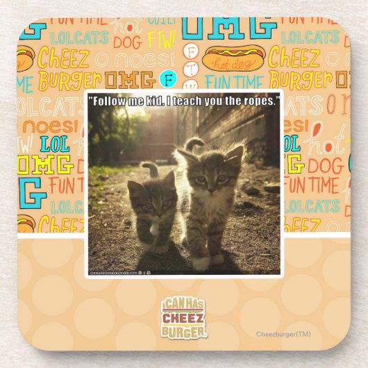 Volg me Kind Drankjes Onderzetter (Voorkant)