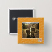 Volg me Kind Vierkante Button 5,1 Cm (Voorkant /achterkant)