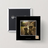 Volg me Kind Vierkante Button 5,1 Cm (Voorkant /achterkant)