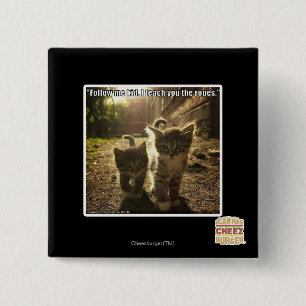 Volg me Kind Vierkante Button 5,1 Cm