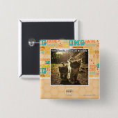 Volg me Kind Vierkante Button 5,1 Cm (Voorkant /achterkant)