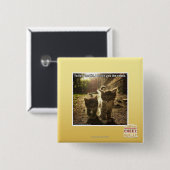 Volg me Kind Vierkante Button 5,1 Cm (Voorkant /achterkant)