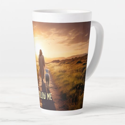 Volg me, Lamb Latte Mok (Rechterhoek)