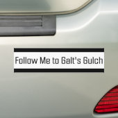 Volg me naar de Golch van Galt Bumpersticker (Op auto)
