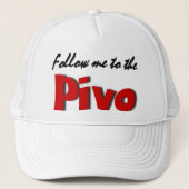 Volg me naar het Pivo (bier) Trucker Pet (Voorkant)