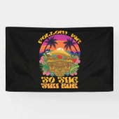 Volg me naar het Tiki Bar Hawaiian Luau feest Spandoek (Horizontaal)