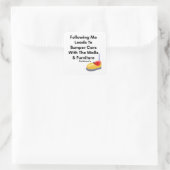 Volg Me Niet - Botsauto Sticker (Tas)