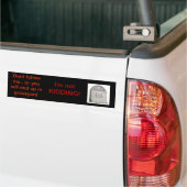 Volg me niet. bumpersticker (Op Truck)