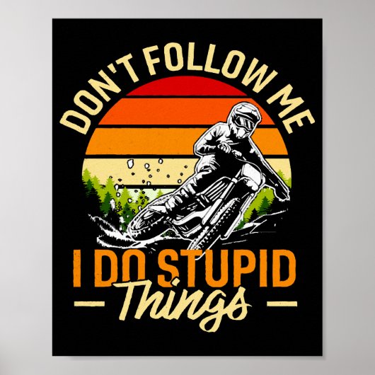 Volg me niet, ik doe stomme dingen poster (Voorkant)