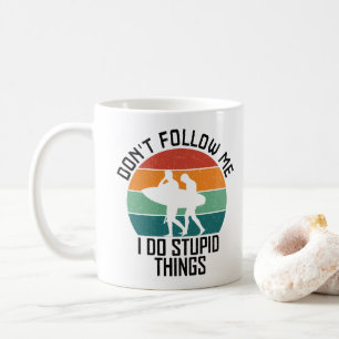 Volg Me Niet, Ik Doe Stomme Dingen Surf Liefhebber Koffiemok