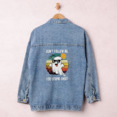 Volg me niet Ik doe Stompzinnige Sheet Spooky Denim Jacket (Hangar)