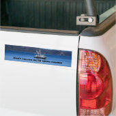 Volg me niet, ik ga vissen! bumpersticker (Op Truck)