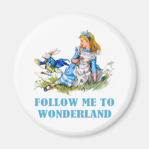 VOLG ME OM TE WONDERLAND MAGNEET