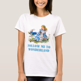VOLG ME OM TE WONDERLAND T-SHIRT