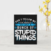 Volg me op het punt om een hele hoop te doen. kaart (Gele Bloem)