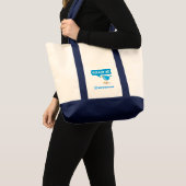 Volg me Twitter Blue Bird Impulse Canvas tassen (Voorkant (product))