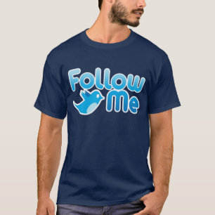Volg me Twitter de heer Funny Parody T-shirt