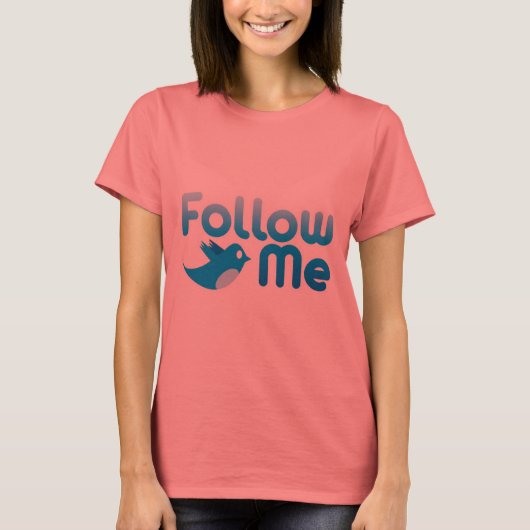 Volg me Twitter de heer Funny Parody T-shirt (Voorkant)
