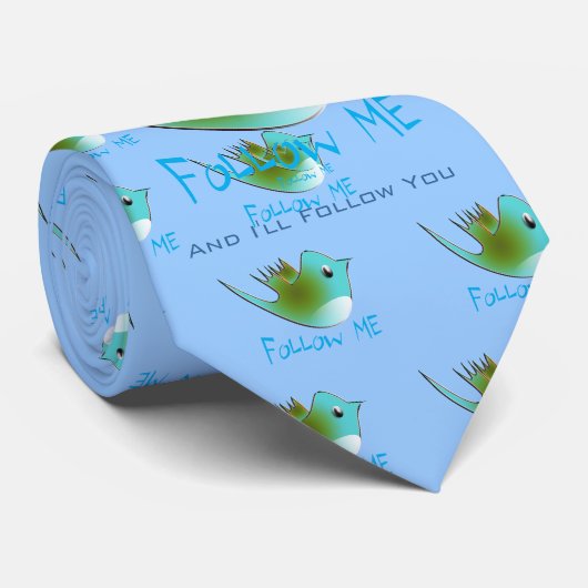 Volg ME Twitter Geschenken en wervelingen T-shirts Stropdas (Opgerold)