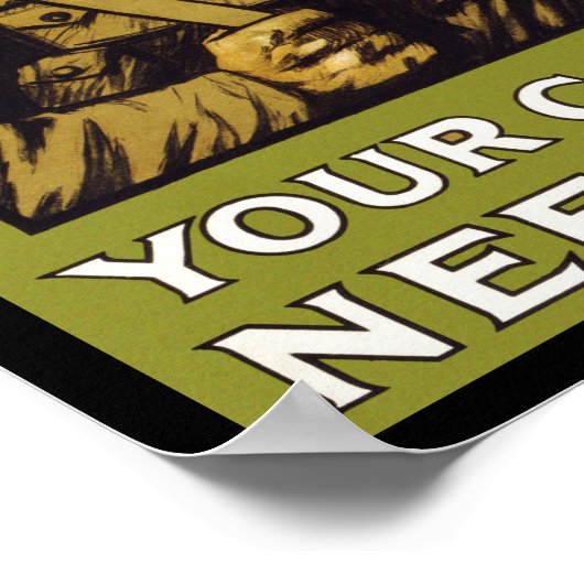 Volg me! ~ Uw land heeft u nodig Poster (Hoek)