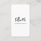 Volg mij 6 Instagram Fotocollage Social Media Visitekaartje (Achterkant)