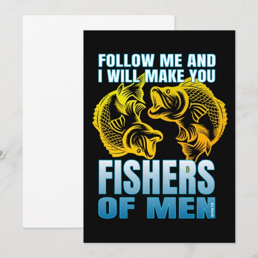 Volg mij en ik zal u vissers van mannen maken kaart (Voorkant / Achterkant)