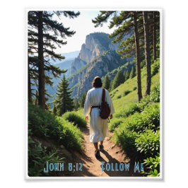 Volg mij foto afdruk