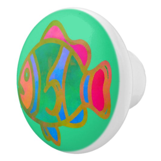 Volg mij in de zee keramische knop (Rechts)