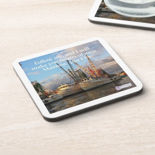 "Volg mij" Inspirerend Cork Onderzetter (Linkerzijde)