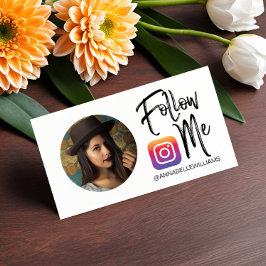 Volg mij Instagram Foto Social Media Business C Visitekaartje